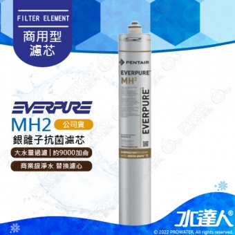 【EVERPURE】MH2濾芯1入(台灣代理公司貨)│★美國原裝進口★商用型濾心★有效濾水量：約9000 加侖