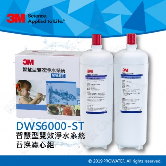 《3M淨水器》 DWS6000-ST智慧型雙效淨水系統替換濾心組合(P-165BN+DWS6000-C-CN)