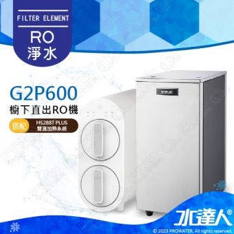 【EVERPURE 愛惠浦】HS288T PLUS+Waterdrop G2P600雙溫系統廚下直出RO淨水器│日造水量600G RO逆滲透 無桶直輸│愛惠浦RO淨水器 廚下雙溫熱飲機